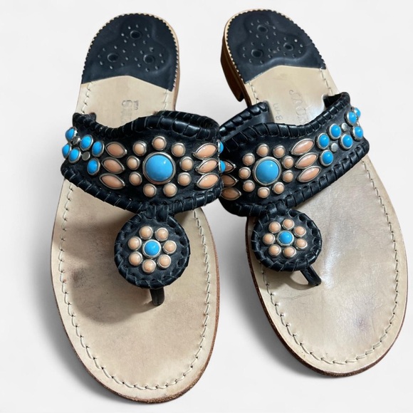 Jack Rogers stone leather sandals - Picture 2 of 5